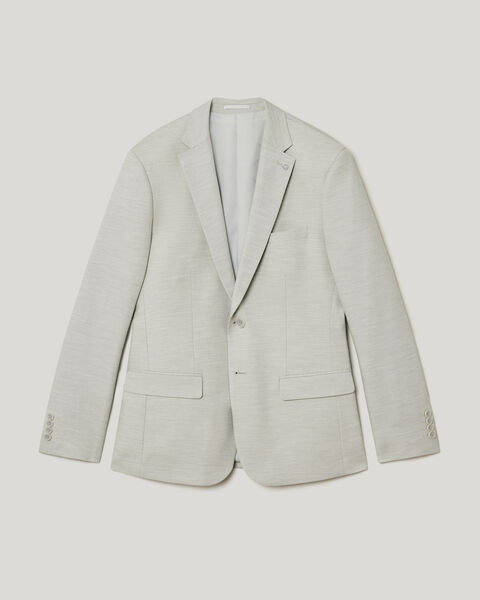 Textured Tailored Jacket, Light Grey, hi-res